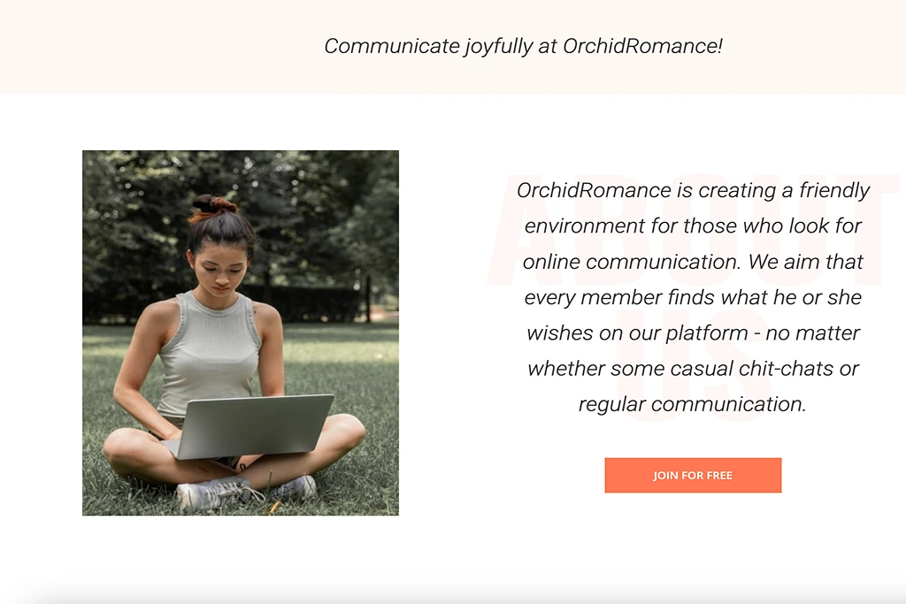 Is OrchidRomance real communication platform?